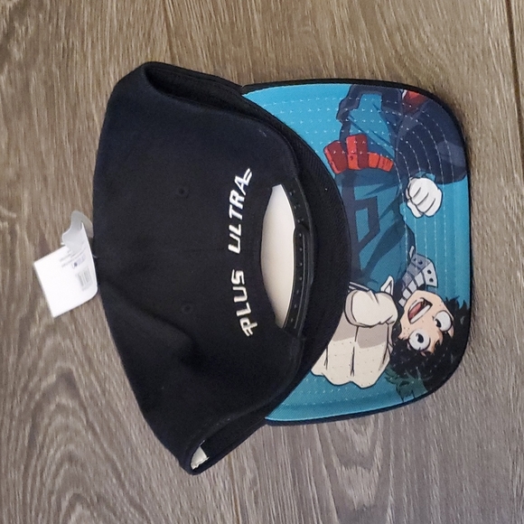 MHA Streth Pre Curve Snapback - my Hero Academia Brand New - Picture 3 of 7